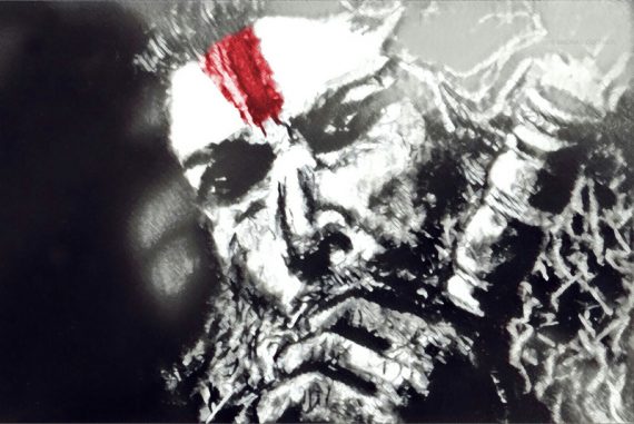 Sadhu, smoking, chillum