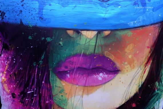 Face, graffiti, illustration