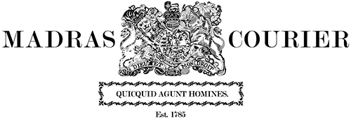 Madras Courier - Quicquid Agunt Homines