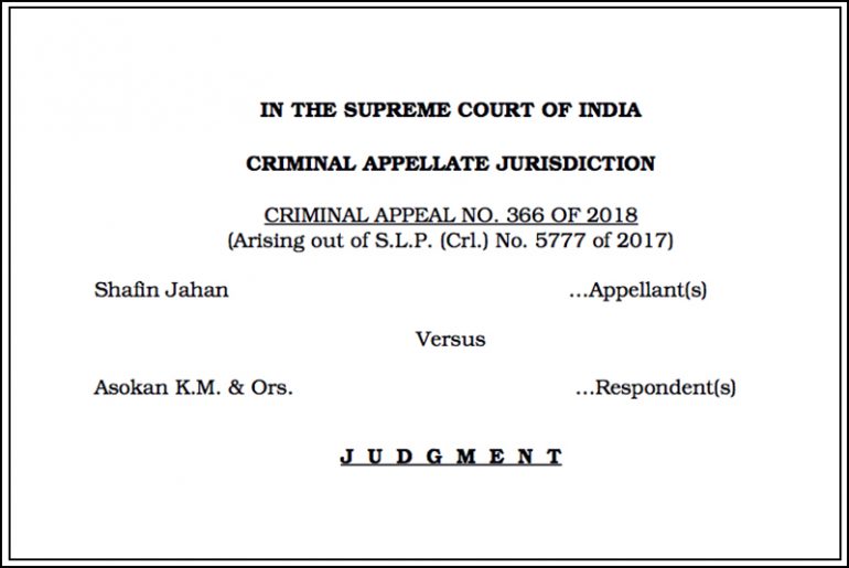 The Hadiya Case A Battle For Fundamental Rights Madras Courier