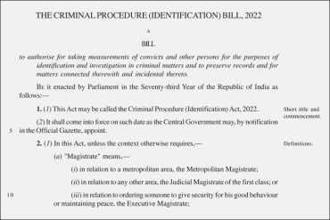 criminal_procedure_identification_bill_madras_courier